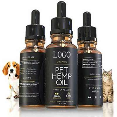 1000mg Organic natural hemp cbd oil Product For cat and dog Pain Stress Relief