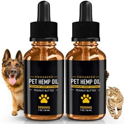 Organic Calming Dog Treats for Separation Anxiety Pain Itching Skin Relief Hemp Oil for Dogs Cats Pets