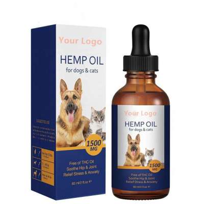 Organic Full Spectrum  Hemp CBD  Oil Extract for Dogs Cats Pets  Free Of THC Oil