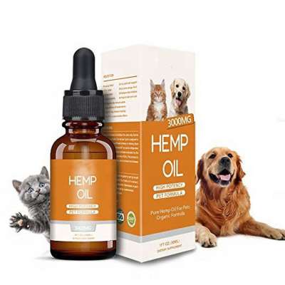 Ultra Oil Skin and Coat Supplement Herbal Organic Hemp Seed Oil for Dogs and Cats