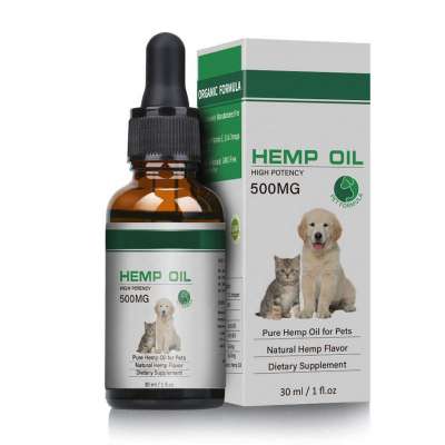 Natural Hemp Flavor Pure Herbal Hemp  CBD  Oil For Pets Seed Meal Calming Pet Treat