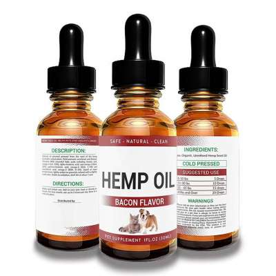 Natural Omega 3 and Supports Hip & Joint Health  Hemp Oil For Dog And Cat with a Long-Lasting Calming Effect