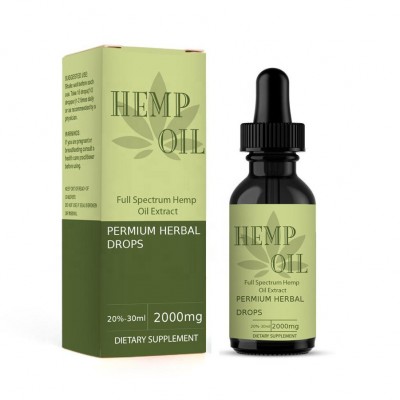 Factory price Private label best quality 100% pure organic 30ml 300mg cbd isolate hemp oil full spectrum for relieve pain