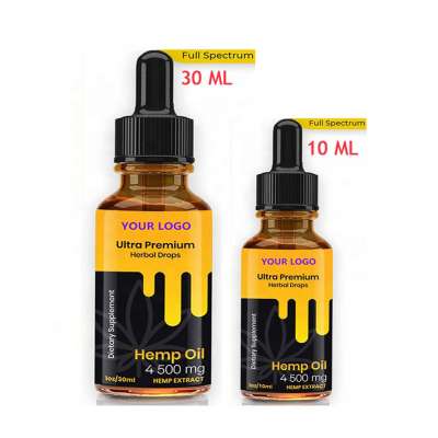 Factory direct supply Natural Organic Wholesale 30ml 300mg Pain and Stress Relief 100% Pure Hemp CBD Oil Fast Shipping