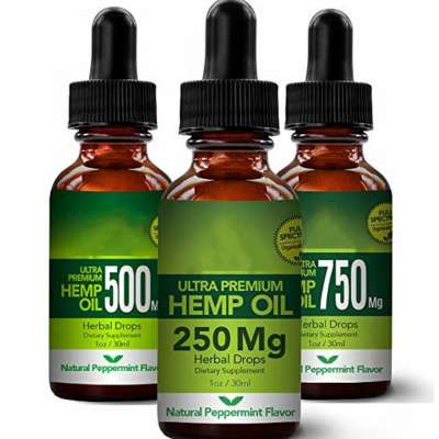 E bay hot sale 30ml 250mg Private label 100% natural Full spectrum Hemp Cbd Oil For Human relief the pain